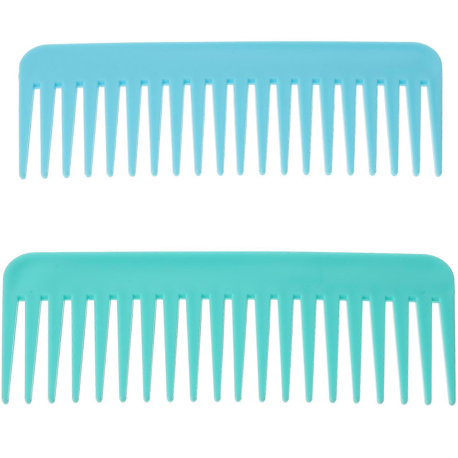 2Pcs Wide Tooth Hair Detangling Comb Stylish for Home or Salon Use
