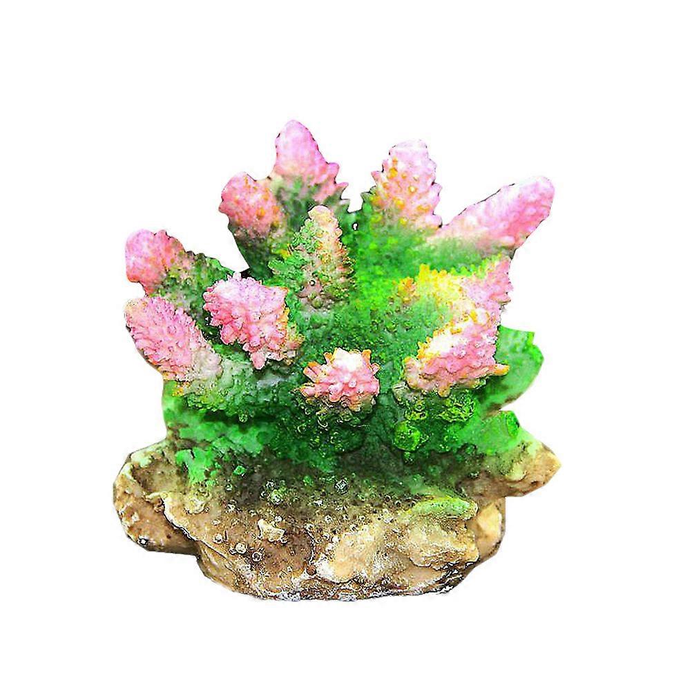 1 adet Gerçekçi Simüle Reçine Mercan Resifi Akvaryum Süsü Dekor için