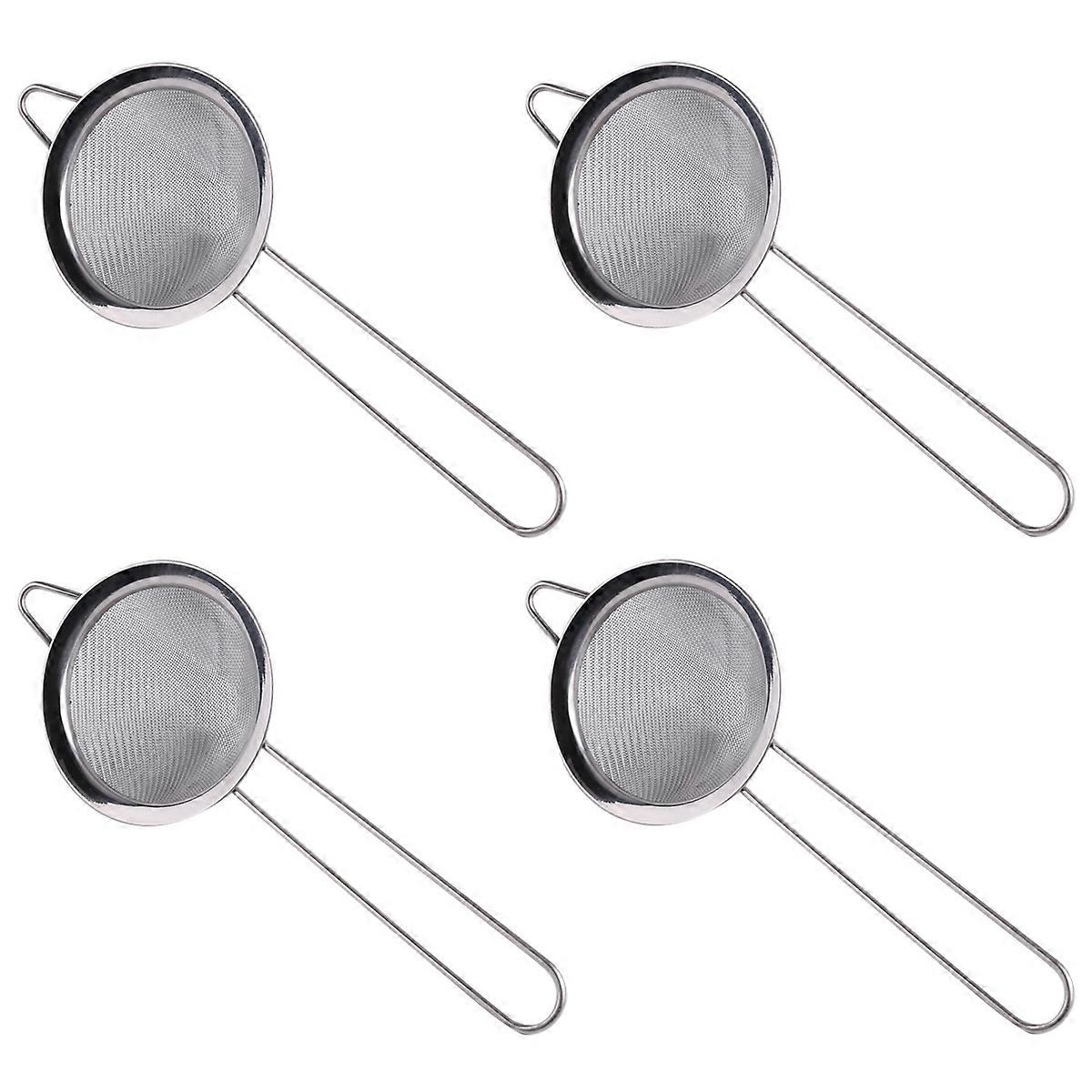 4X Cocktail Fine Strainer Stainless Steel Conical Mesh Strainer Professional Bar Tool