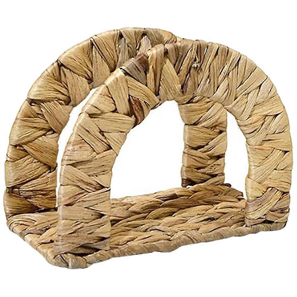 Rattan Napkin Holder for Home Light Brown Elegant and with Smooth Surface 4x4 Inches