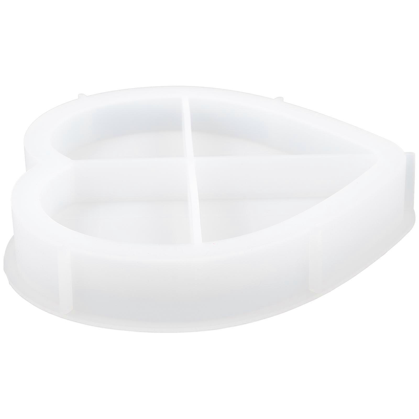 Heart Shape Silicone Epoxy Mold   Flexible, Non Stick, Durable Storage Tray for DIY Casting, Easy to Clean, Ideal for Home and Office Decor