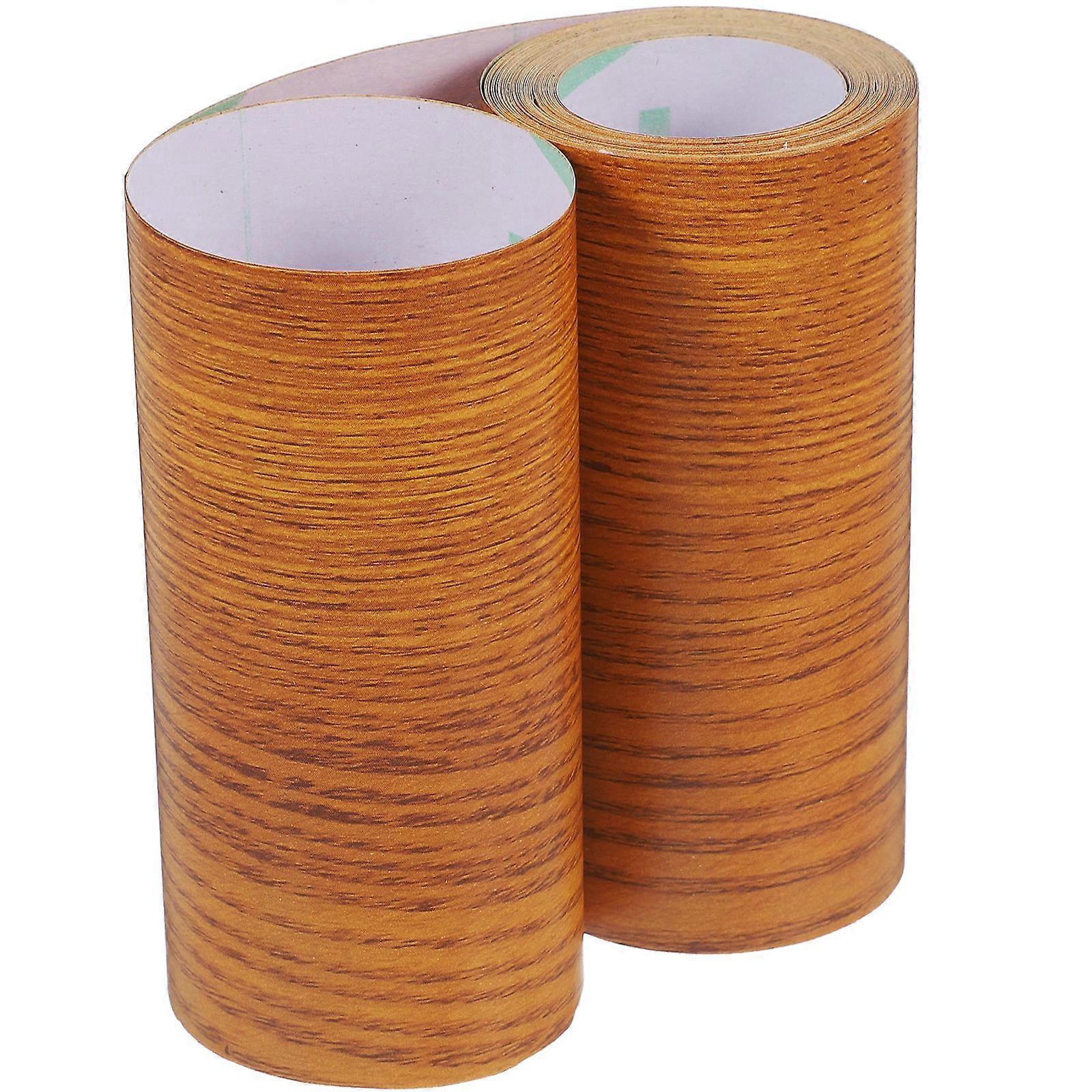 Flexible PVC Skirting Board Self Adhesive Brown Wall Base Molding Trim for Decor Use 1 Roll