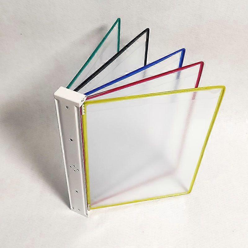 Wall File Holder: 5 Page A4 Folder Holder - Wall-Mounted Document Display Rack - Efficient Office Organizer For Conferences And Workshops