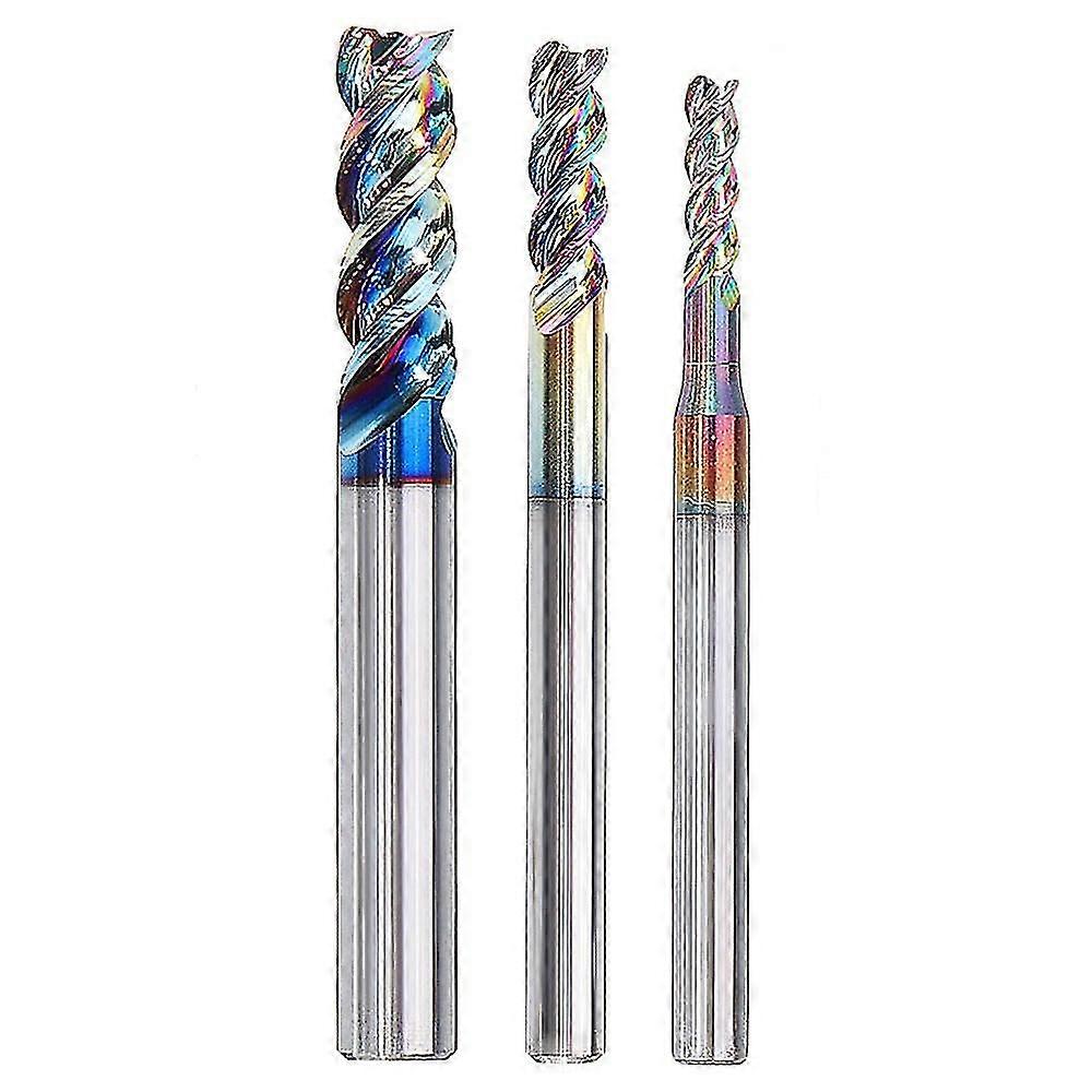 2025 3-10Mm Dlc Colorful End Mill For Aircraft Aluminum Upgrade Milling Cutter Cnc Machine Tool