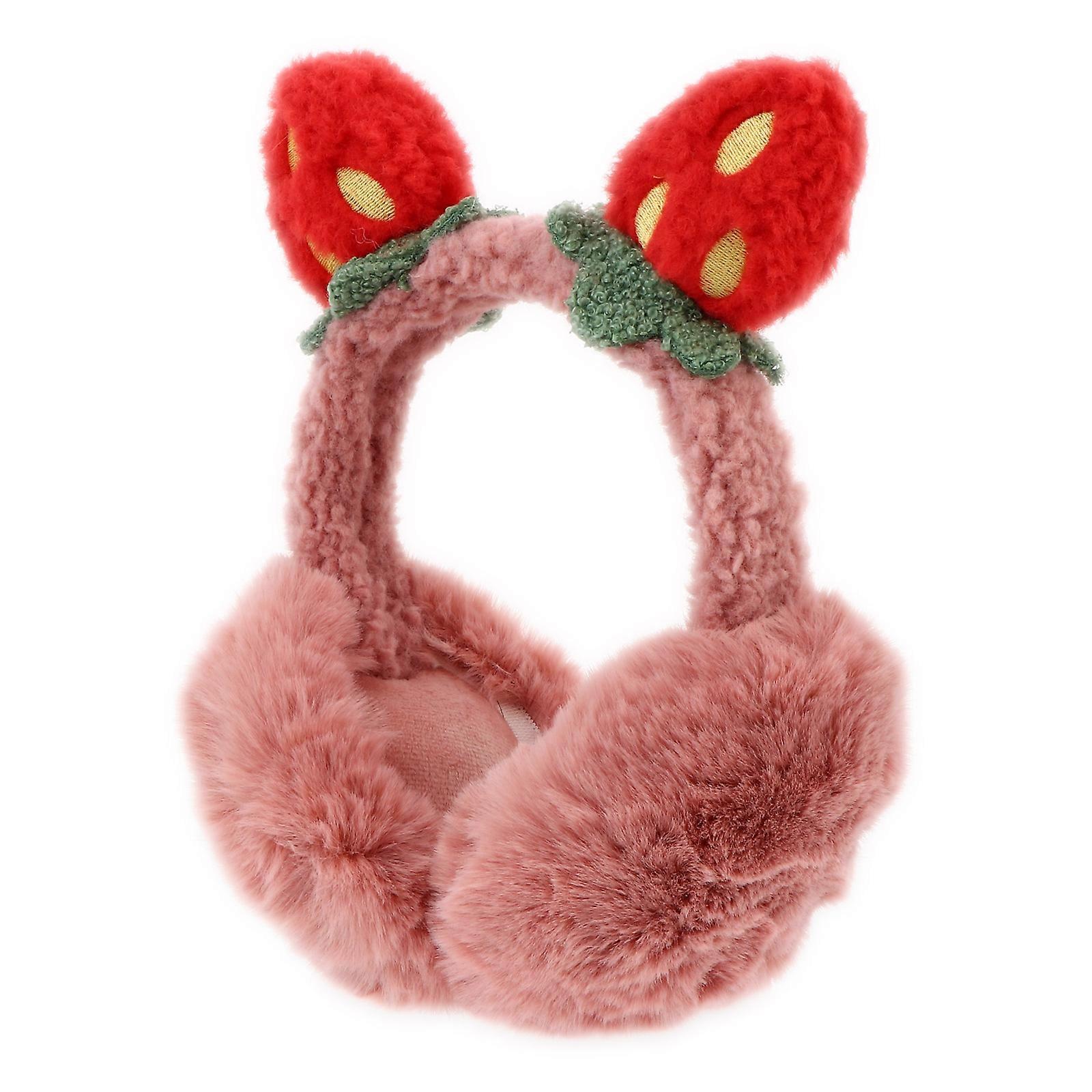 Lovely Furry Ear Muffs For Girls In Assorted Color Designed For Winter Conditions Provides Ear Cover 1Pcs