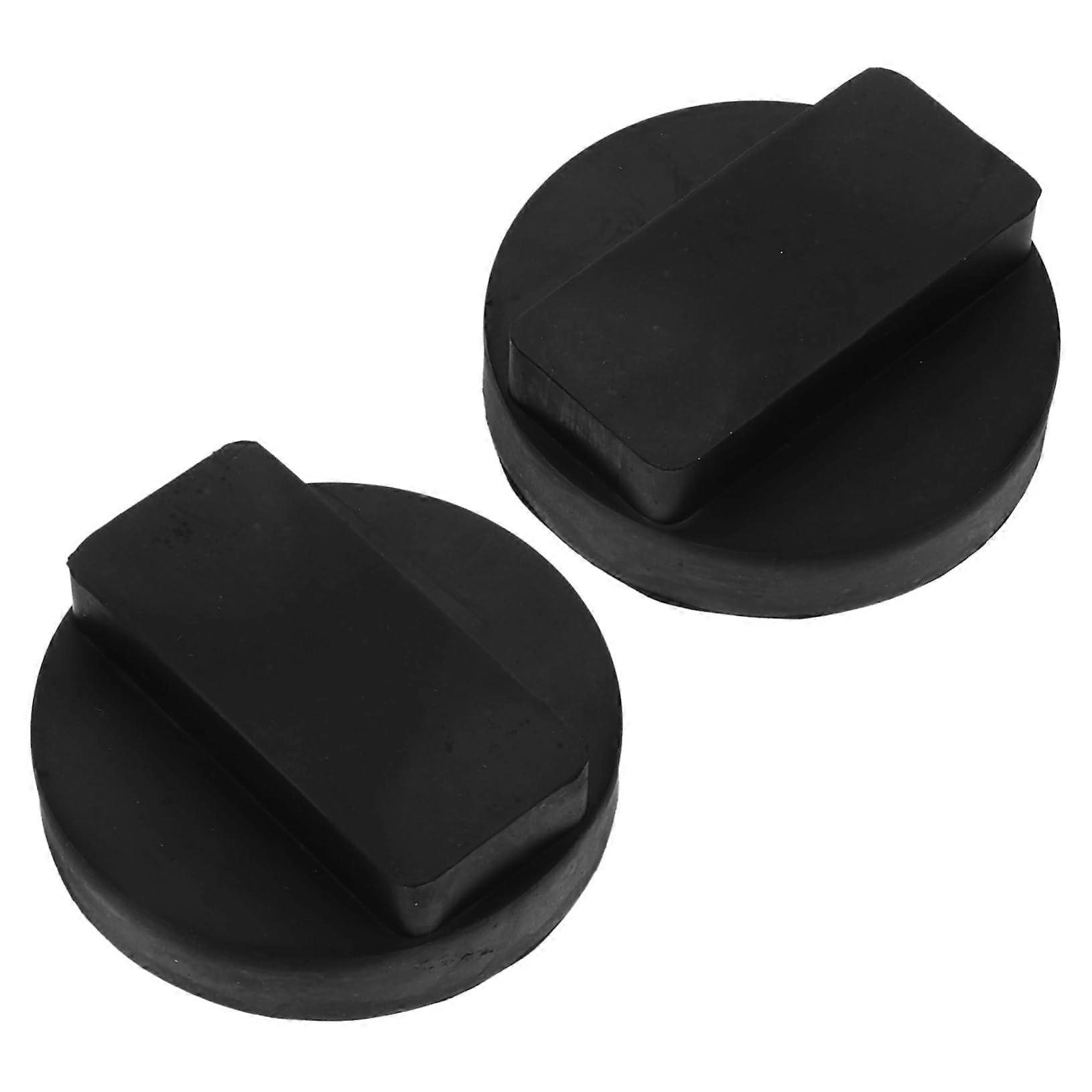 2 pieces of car jack pads specially designed for stable support and shock absorption, easy to install, compatible with other models.