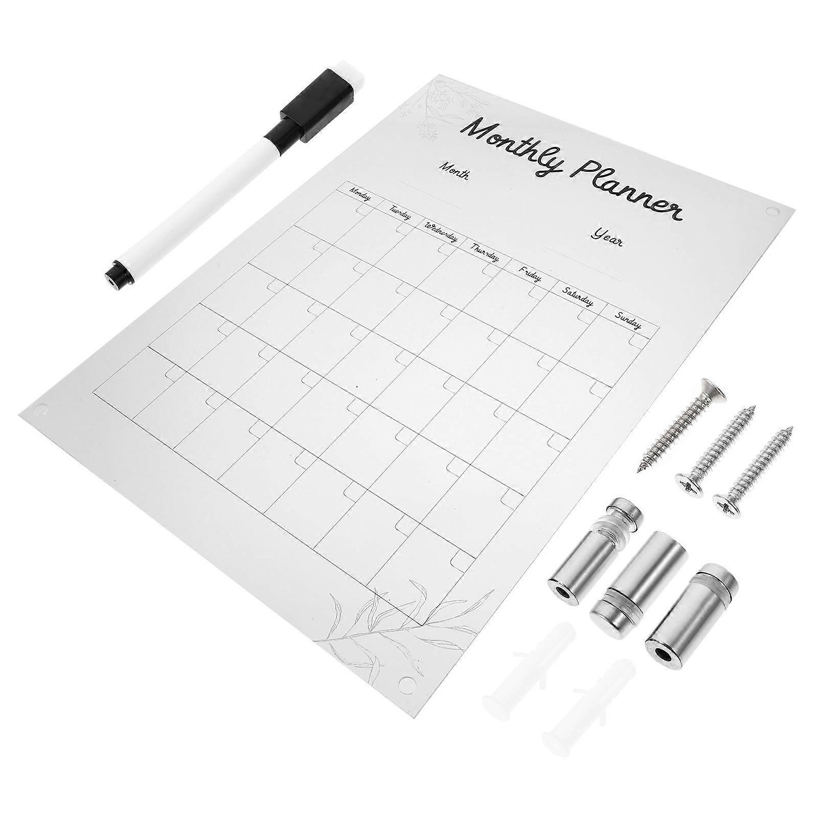 مسح لوحة تسجيل الاكريليك مجلس مطعم قابل للكتابة قابل للمسح 1 مجموعة