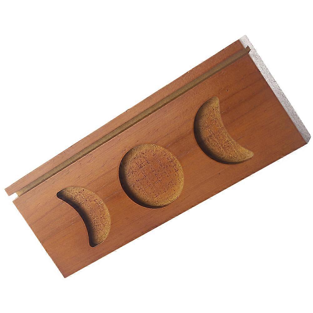 Brown Synthetic Candle Holder for Home Use with Storage Tray and Elegant Design 7.5 Inch