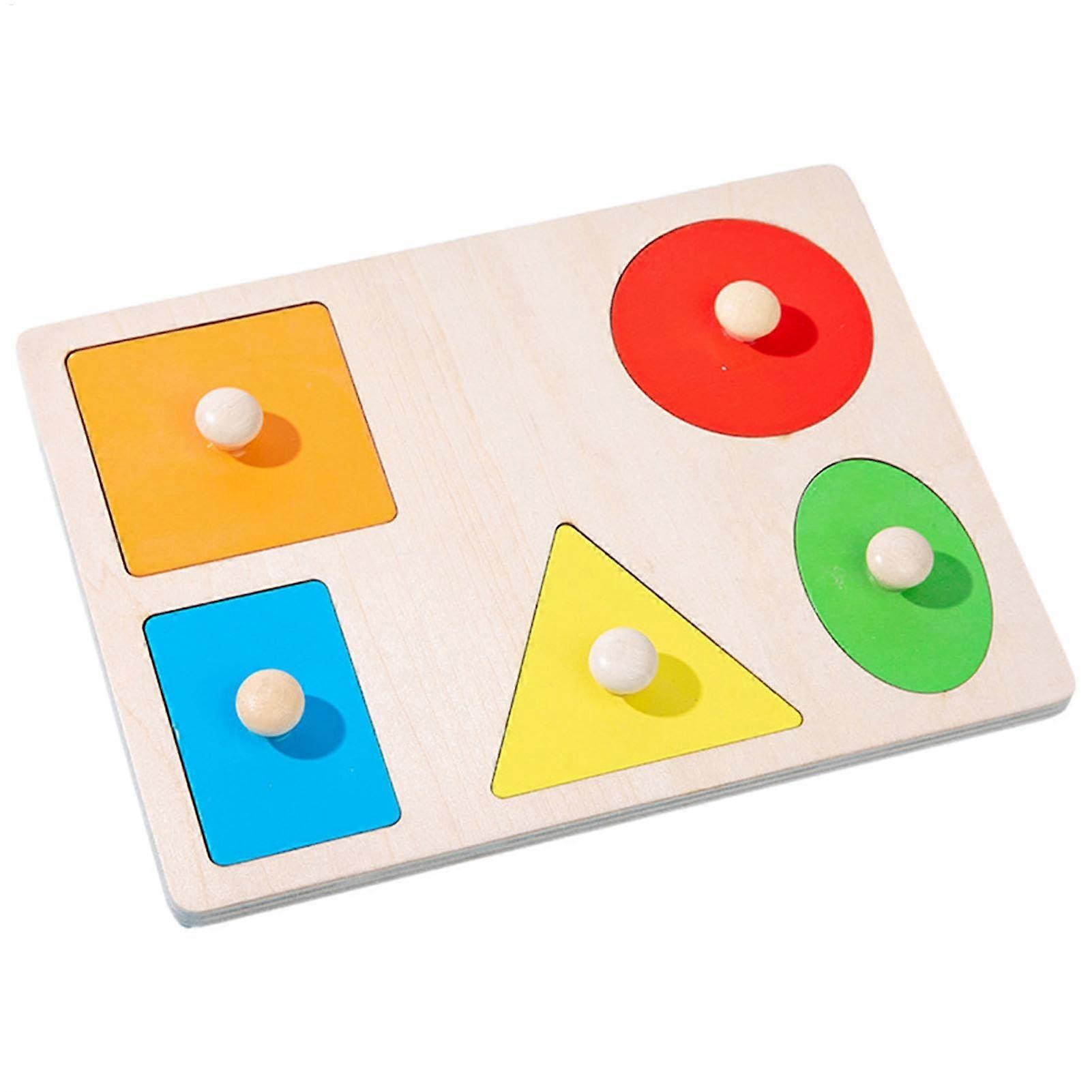 Shape Fast Matching Board Game | Educational Preschool Toy with 5 Colorful Shape Holes for Interactive Learning