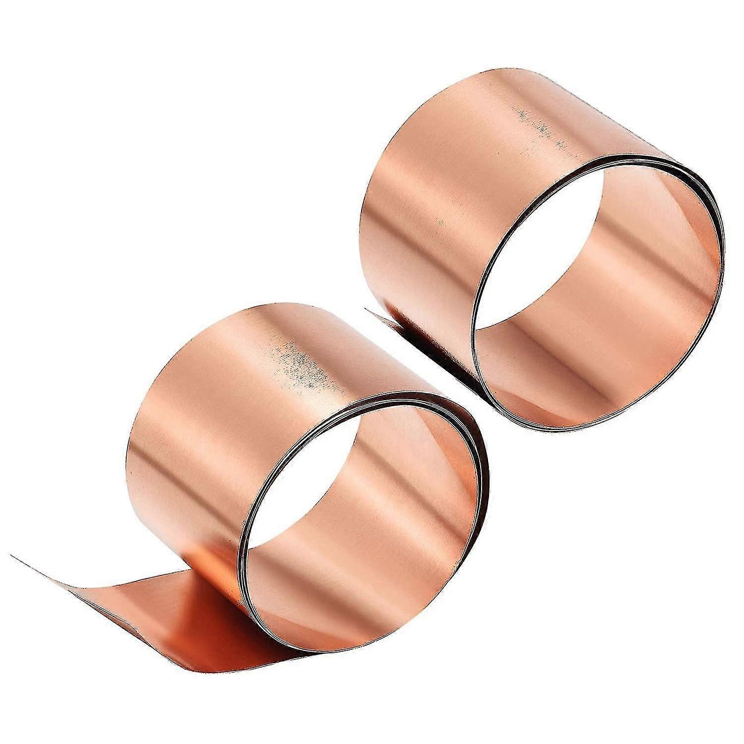 Ρολό φύλλων, πλάκα φύλλων αλουμινίου μετάλλων 1000mm X 50mm X 0.1mm 2τμχ