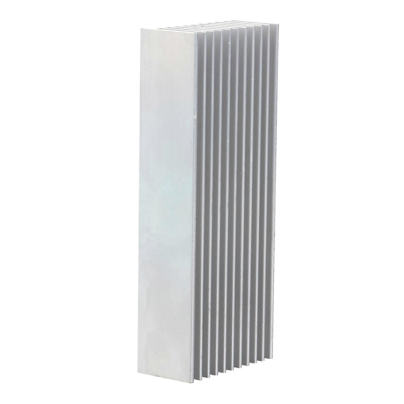 Silver Aluminum Heating Sink Heat Sink for Computer Use 100x40mm