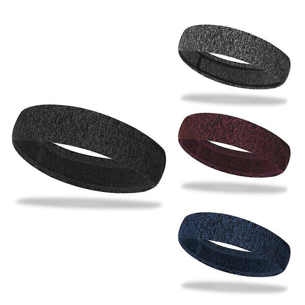 Breathable Fitness Headband for Running Exercise Made of Durable Lightweight Black