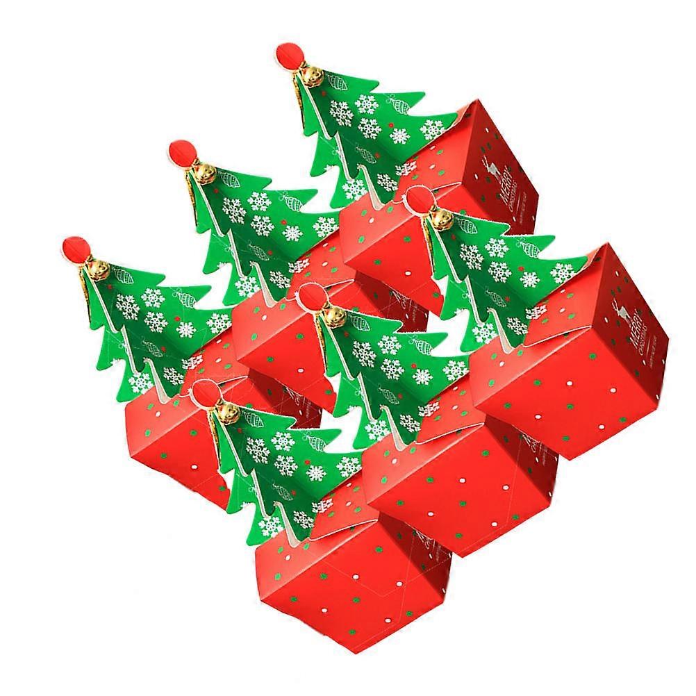 20Pack Christmas Candy Boxes For Home Party Festival With Portable Function And Beautiful Xmas Theme Pattern Design