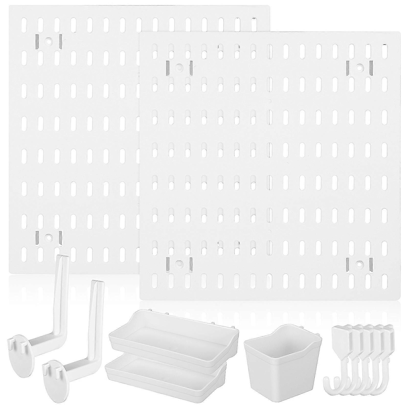 Storage Pegboard Wall Organizer For Smooth Surfaces In Office And Game Pcs