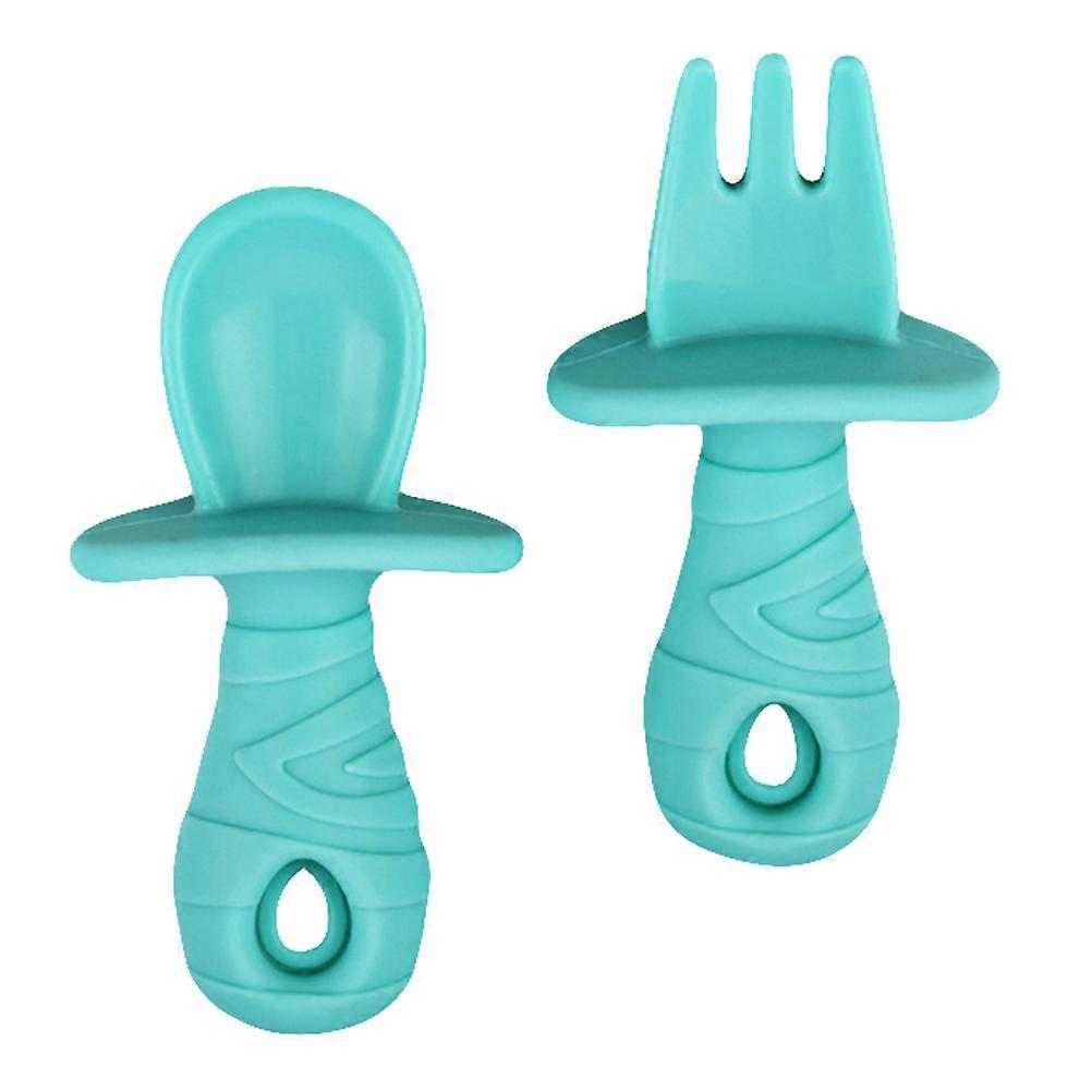 Baby Spoon and Fork Silicone Flatware for Baby Use for Home Dining