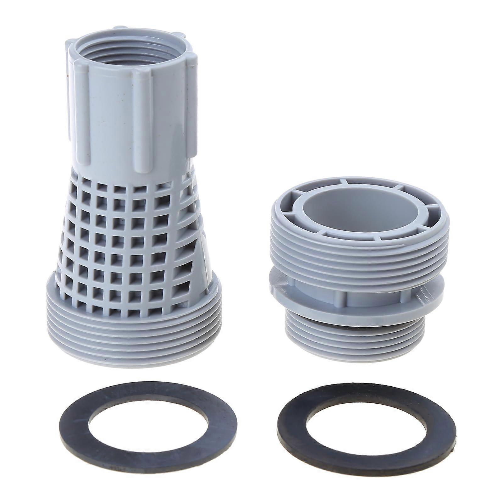 Pool Hose Adapter Set - Universal Threaded Connector, Durable PVC Construction, Filter Adapter, Fits 1.25-1.5 In Hoses