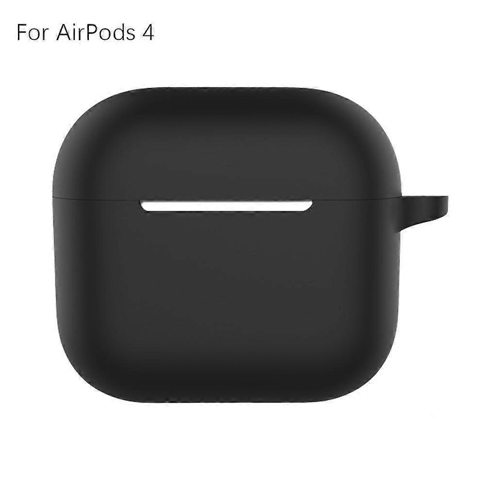 För Apple Airpods 4 stötsäkert hörlursfodral silikonskydd skyddsfodral