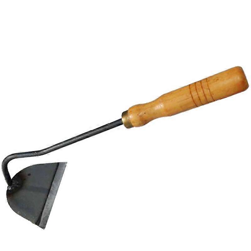Brown Stainless Garden Hoe - Weeding/Loosening Tool