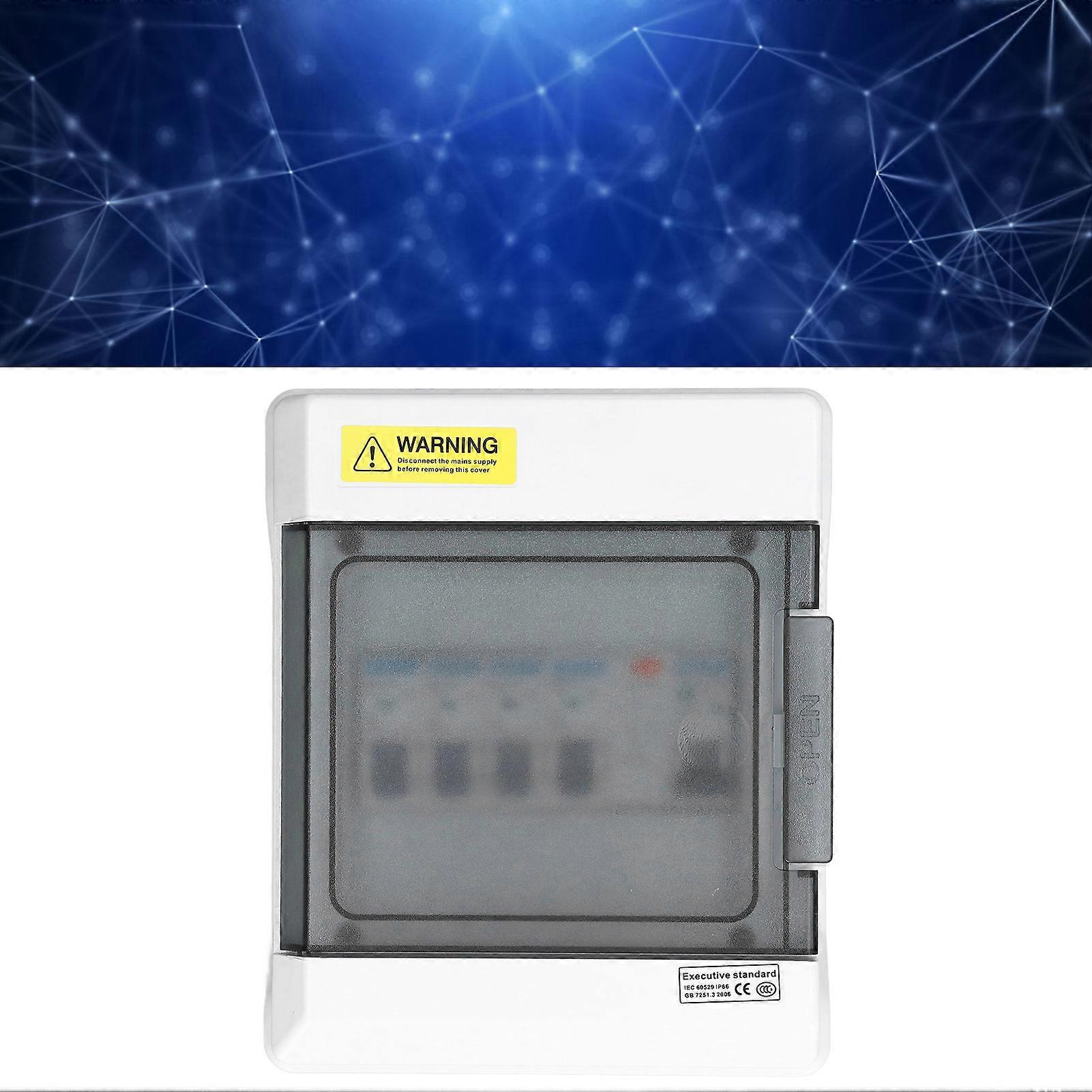 Mini Leakage Circuit Breaker 4 Way Leakages Protection Fuse Board 63A 30mA RCD+4MCB (6A+2 X 16A+32A) AU 230V