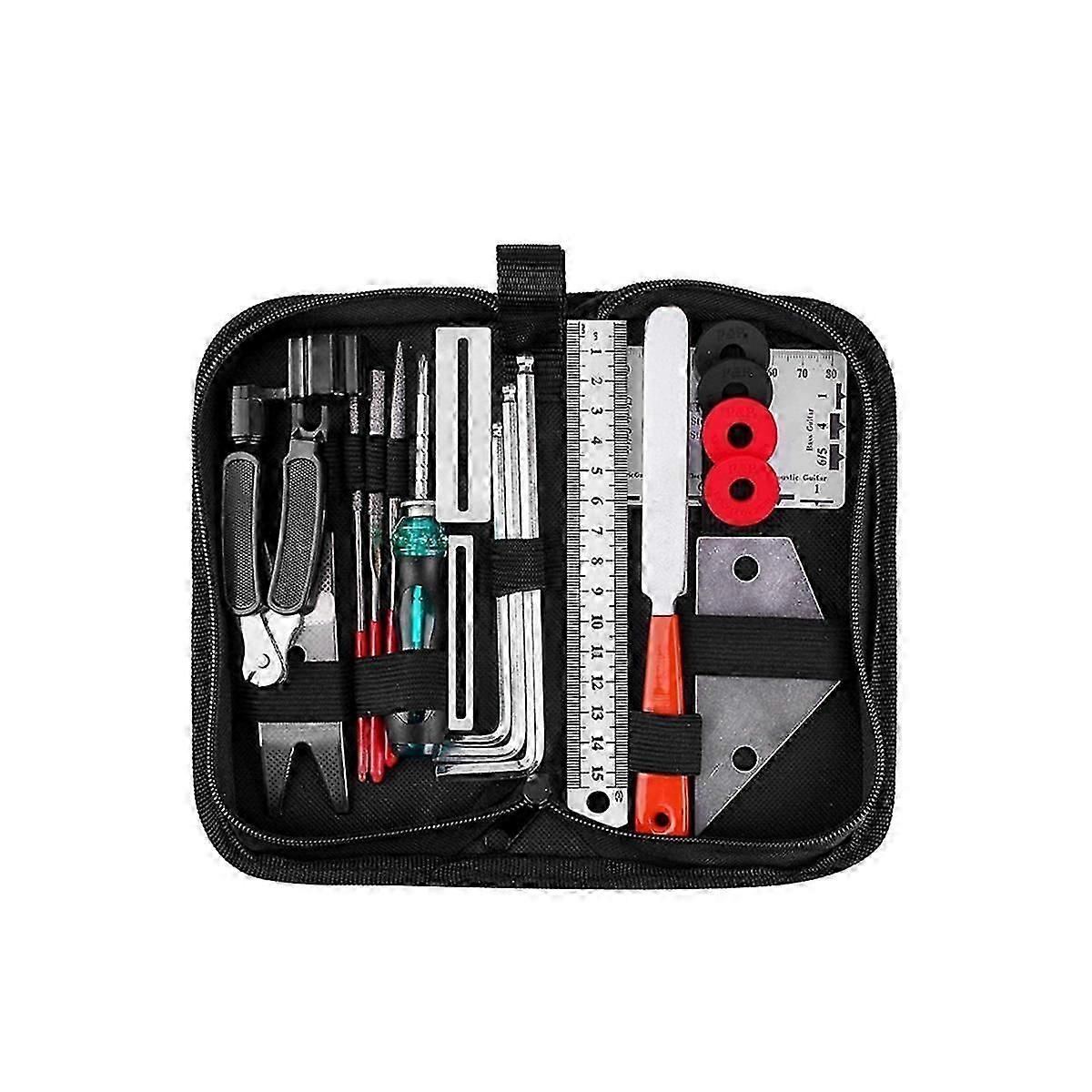 20-Piece Set Guitar Cleaning and Maintenance String Changing Tool Tuning Wrench Set Kit