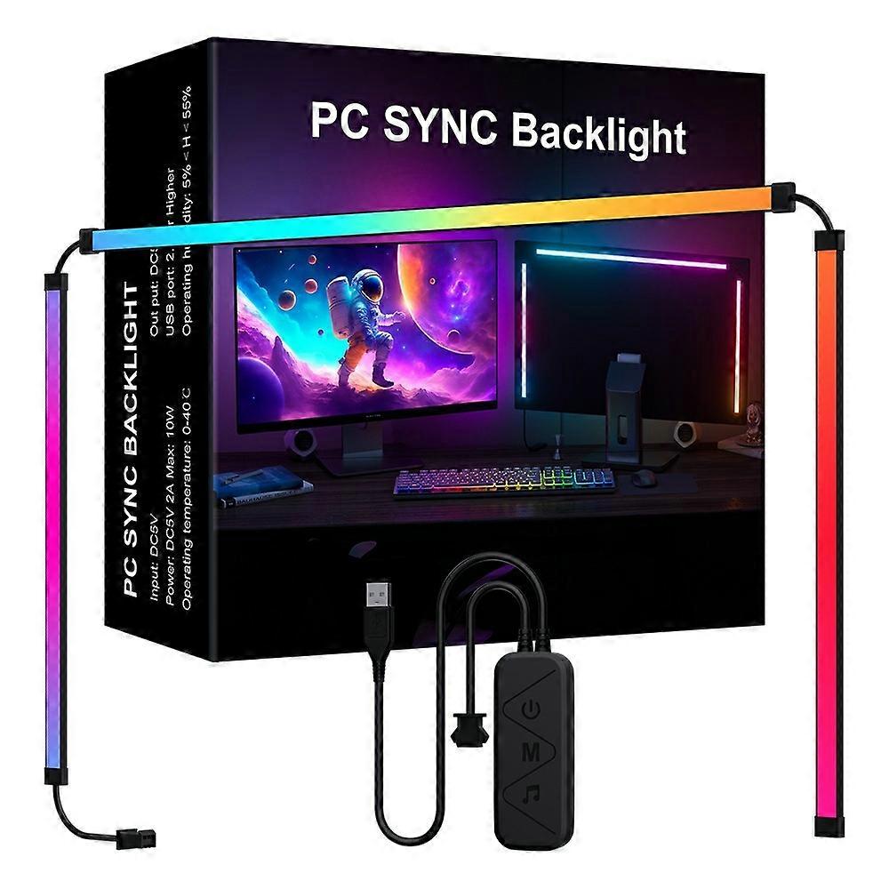 DX23014-1-24inch For 24 Inch Monitor RGB Color Gaming Light Strip Smart Control PC Sync Backlight Li