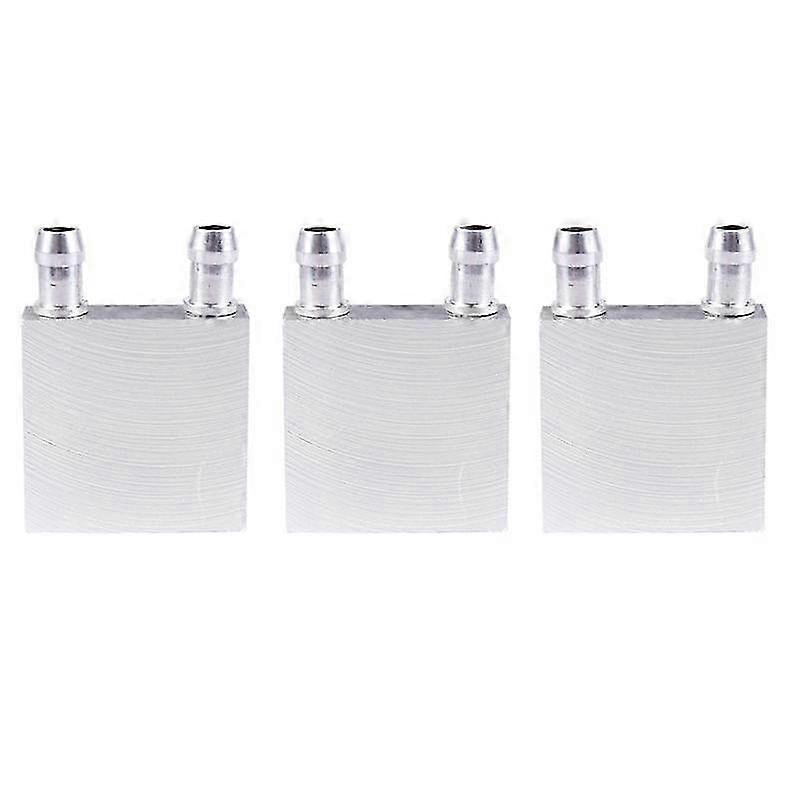 3Pcs Aluminum Heat Sink Block for Computer CPU Radiator - 40X40X12mm Water Liquid Cooler