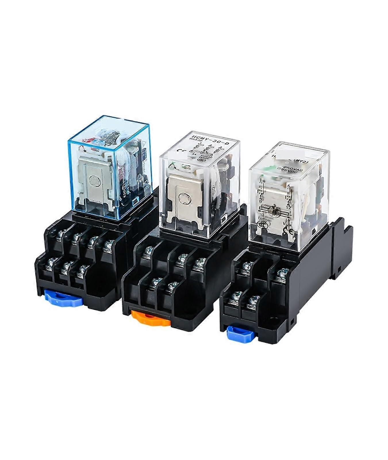 Intermediate Relay HH52P/53P/54P - 220V AC / 24V DC / 12V DC Coil, MY2NJ / MY3NJ, Without Base