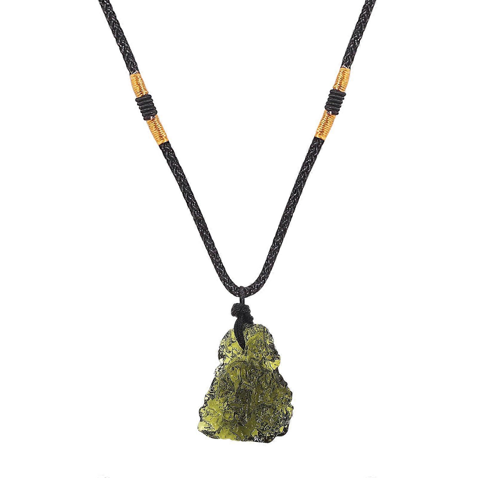 1pc Meteorite Craft Anhänger Halskette Exquisite Meteorite Halskette Anhänger