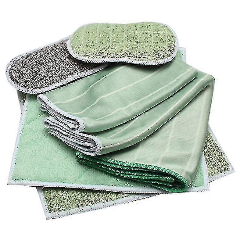 Set of 6 Bamboo Microfiber Cloths - Clean and polish all smooth and...