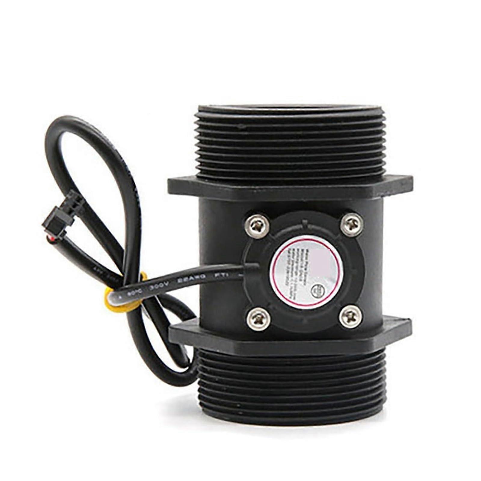 Water Flow Meter 2Inch Flow Sensor Hall Effect Flow Sensor, DC 518V, Accurate Liquid Flow Readout, Fits 2Inch Piping