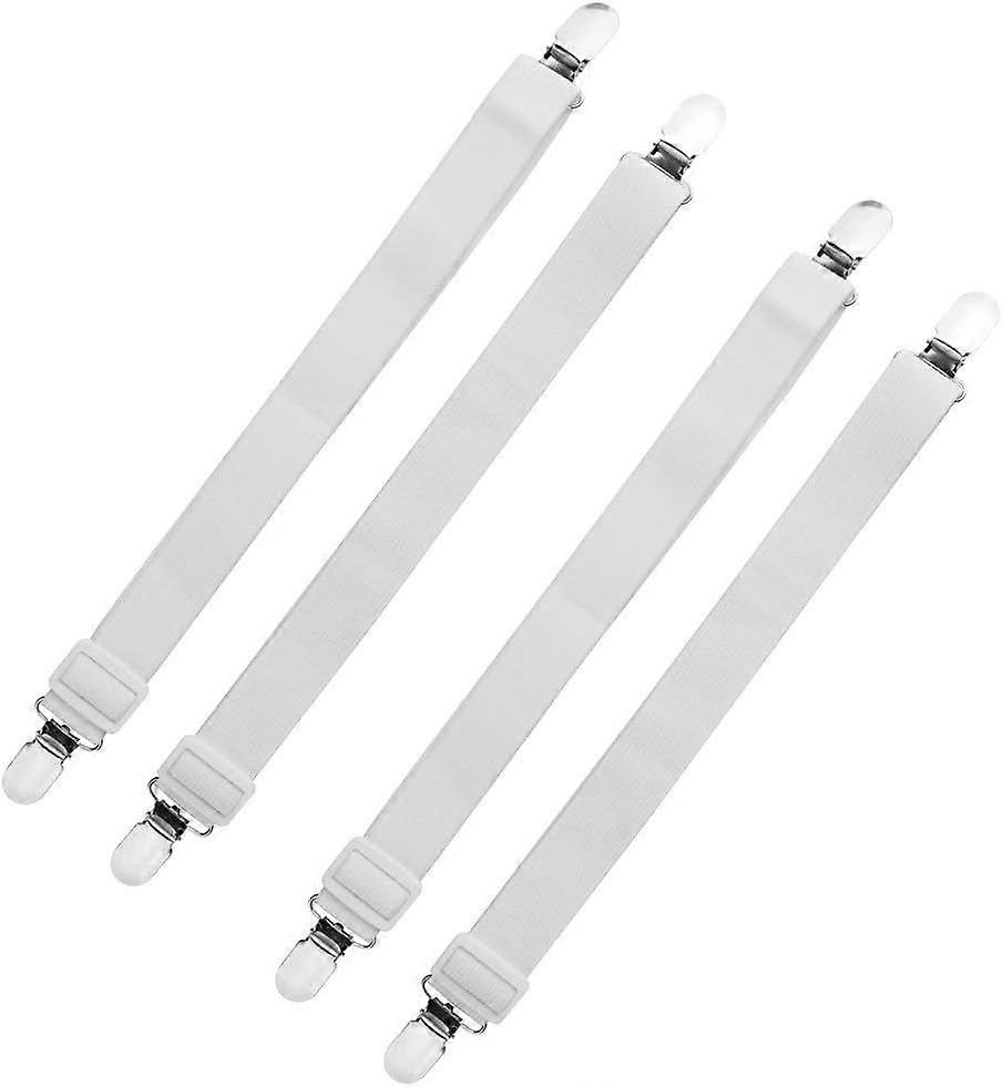 4 Pieces Bed Sheet Holder Straps Sheet Keepers Straps Bed Sheet Holders Bed Sheet Clips Ad