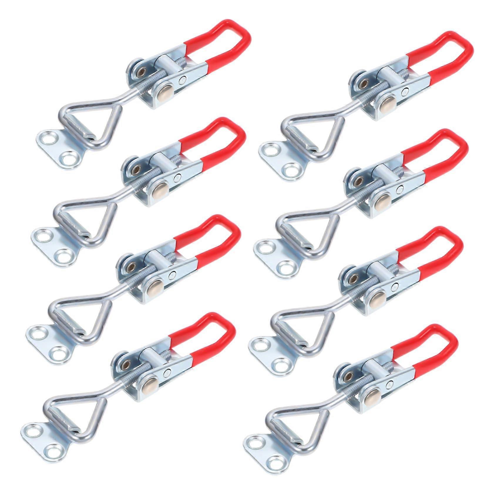 8Pcs Heavy Duty Adjustable Door Latch Clamp Toggle Clamps for Quick Release in Cabinet and Smoker Construction