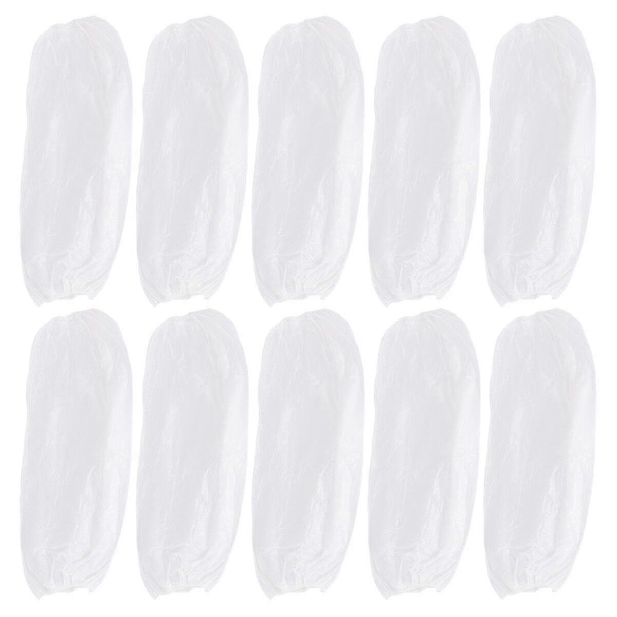 1 Box/50 Pairs Disposable Sleeves Waterproof Antifouling Oilproof A...