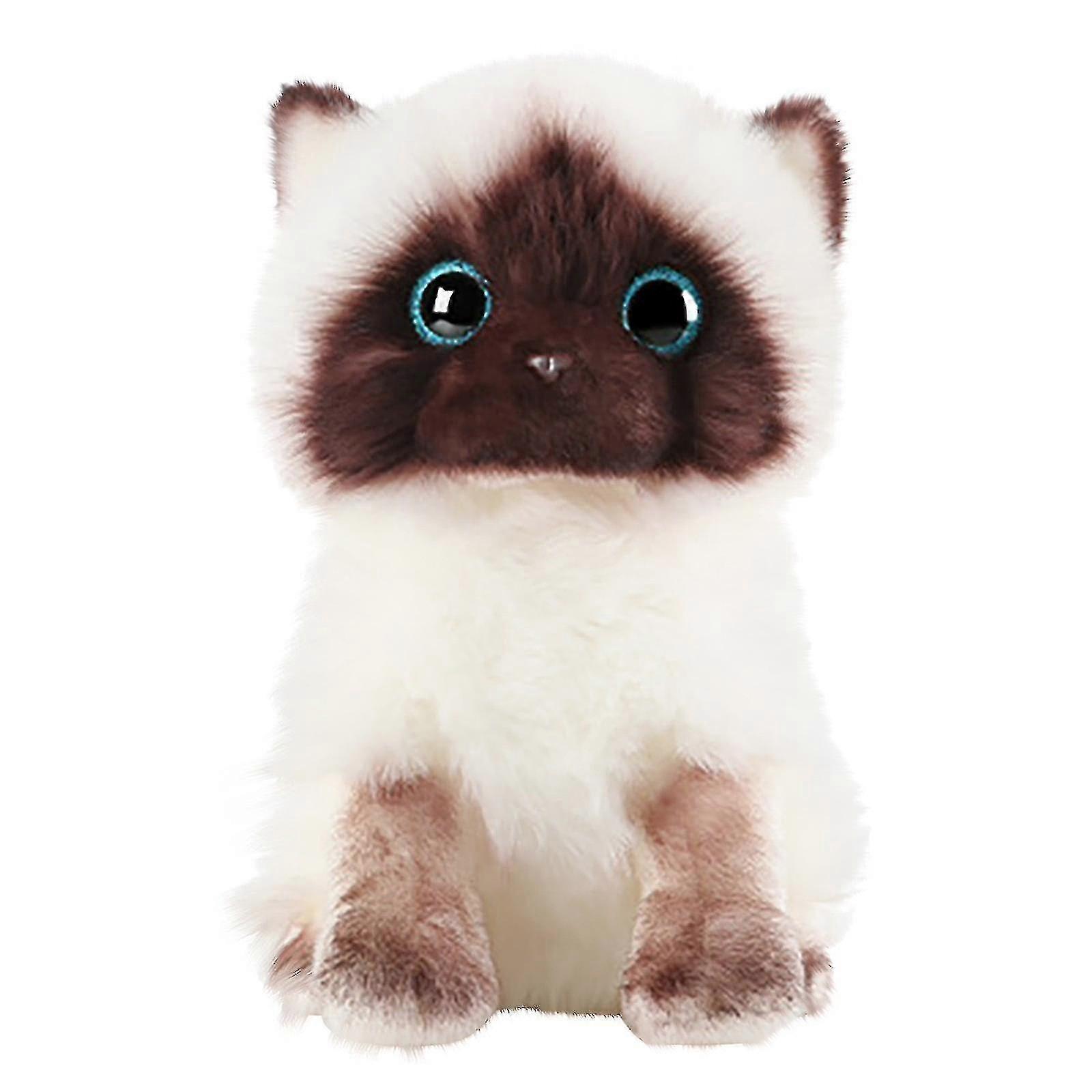 Fort Nite Plush Siamese Cat Dolls Stuffed Animals Toys Simulation Siamese Cat Cute Sequins