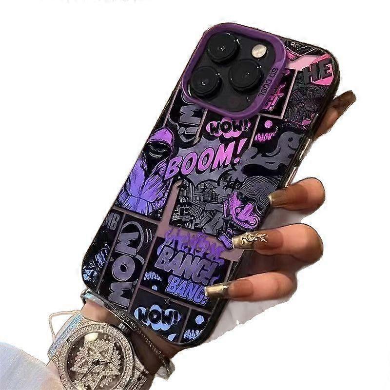 2025 latest cool graffiti mobile phone protective case suitable for Apple mobile