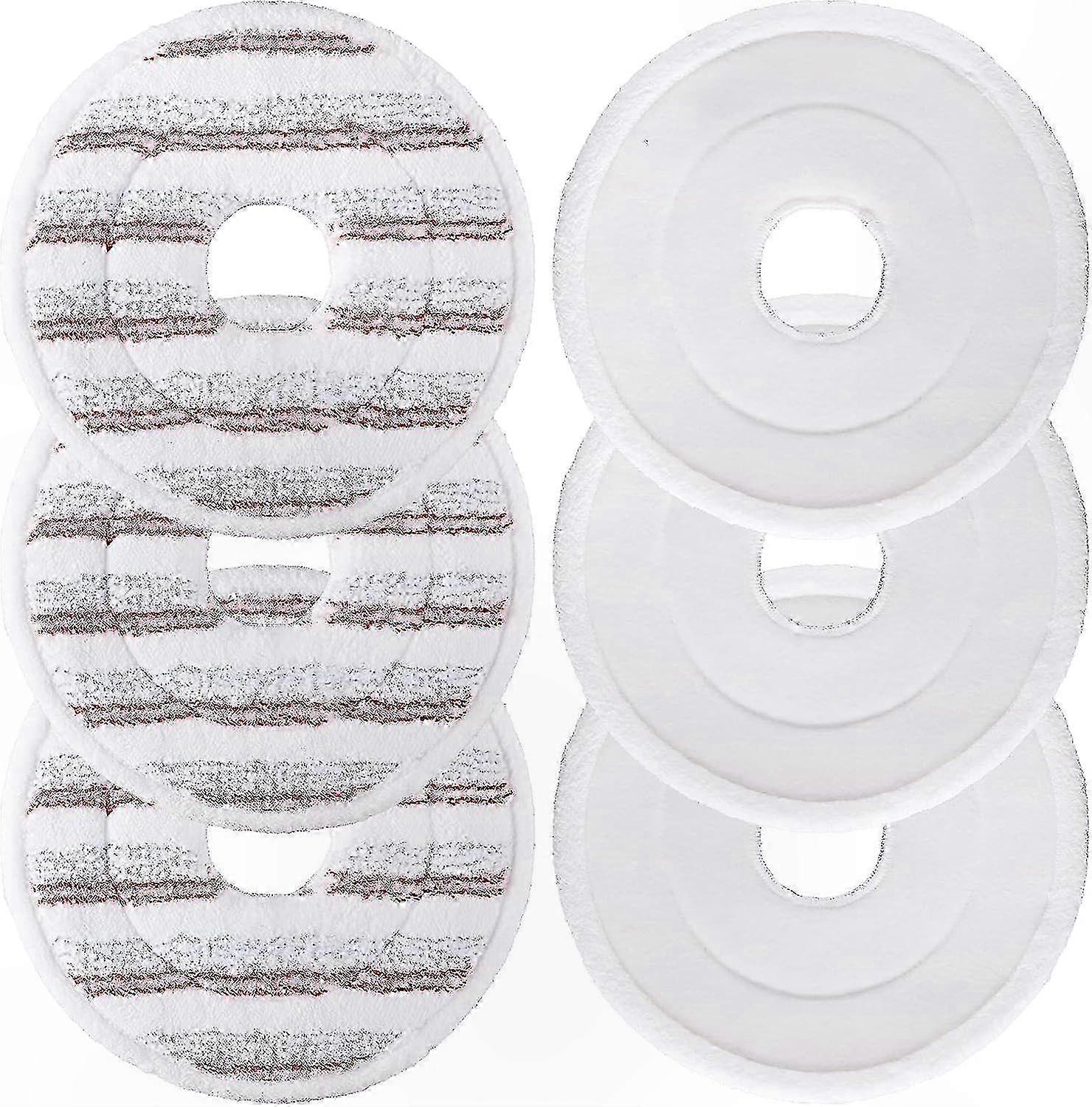 3-Pack Microfiber Mop Refill Pads, Washable and Reusable for Spin Clean Mops