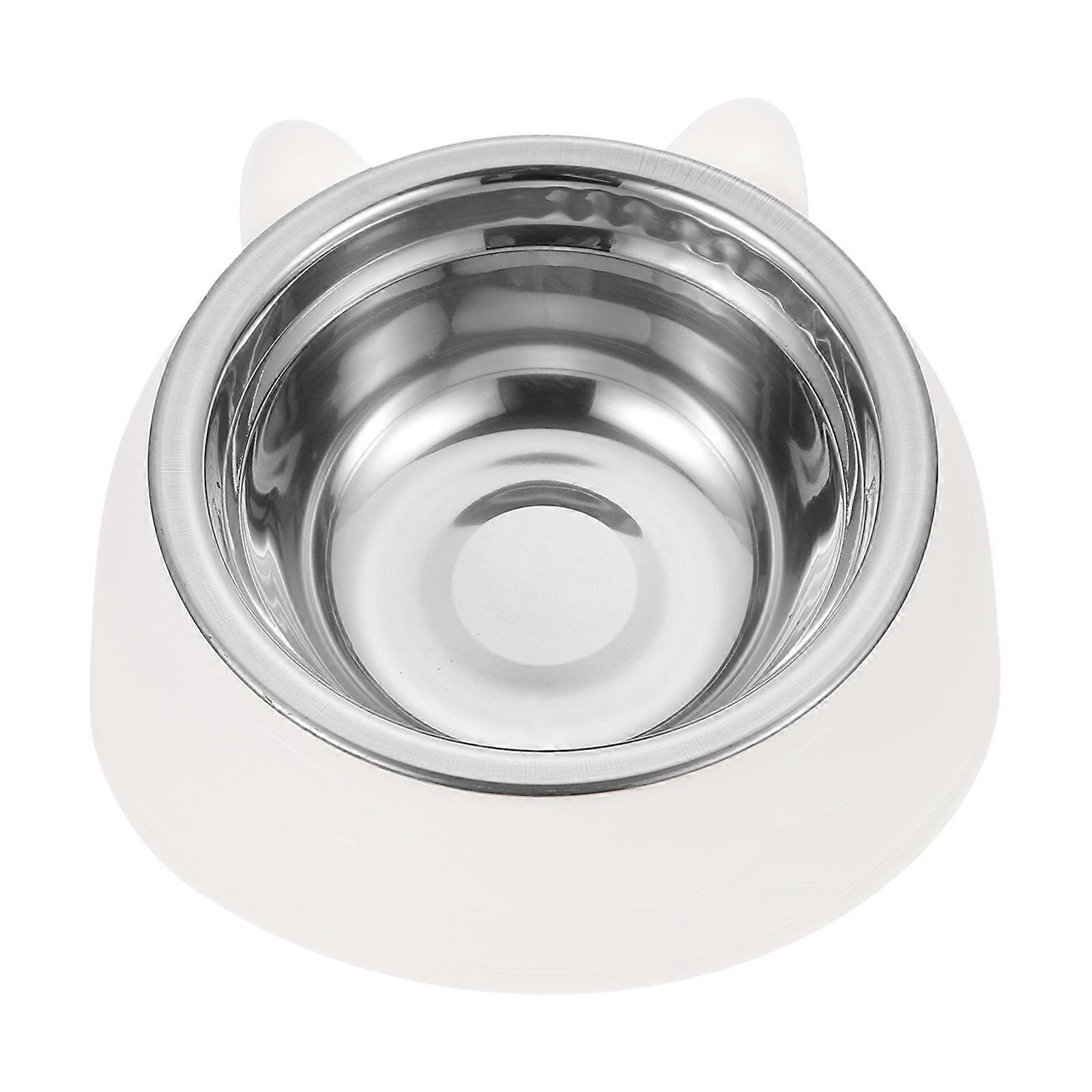 Stainless Steel Pet Bowl Non-slip Base For Cats And Dogs 16.5X16.5X9CM Versatile Home Use 1Pack
