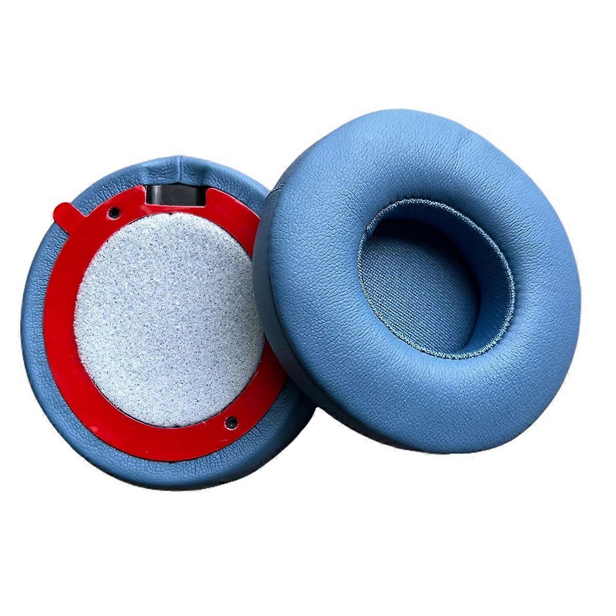 Replacement Ear Pads Wireless Headphones Ear Pad Cushions Memory Foam Ear Cushions for Solo4 Blue
