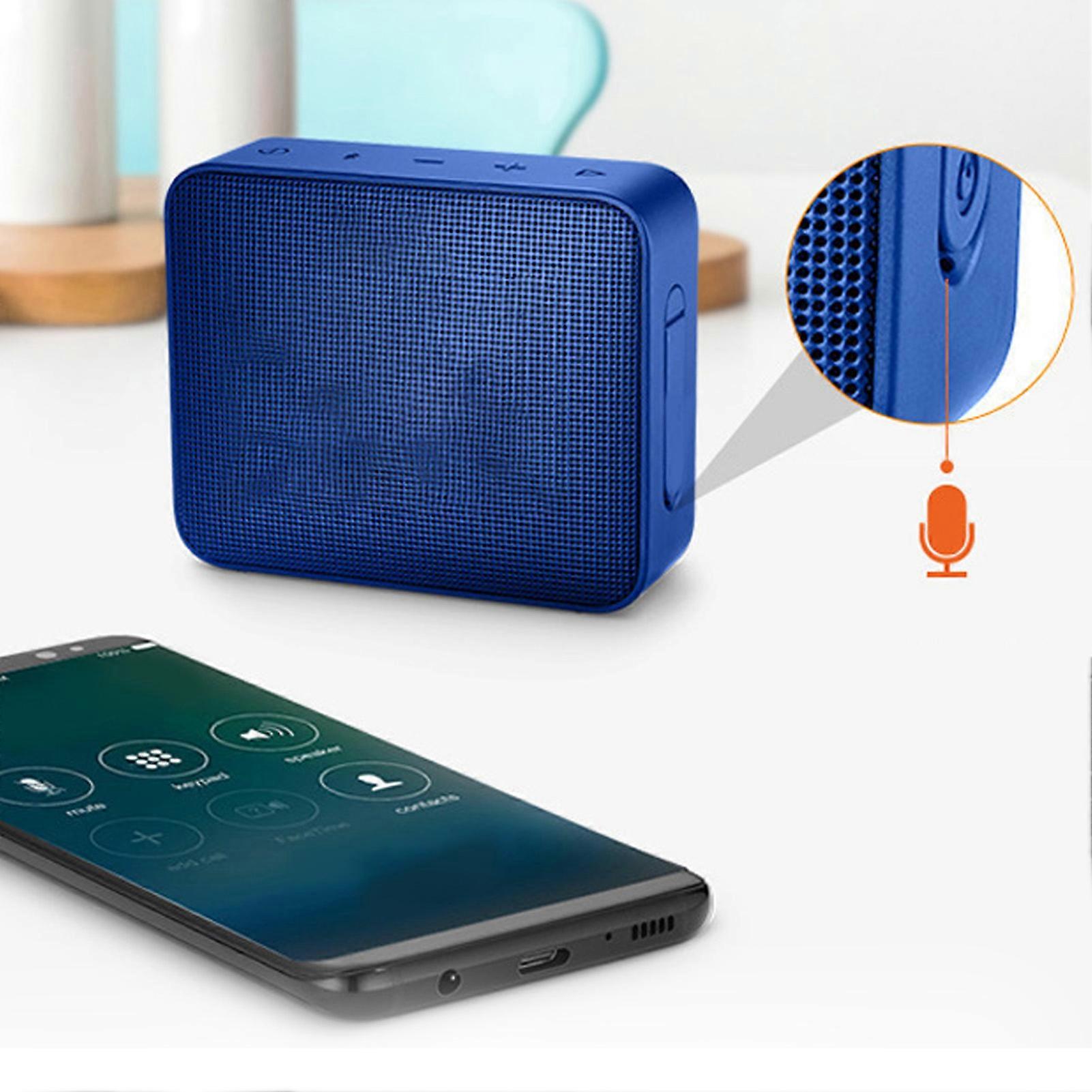 Portable Navy Blue Wireless Bluetooth Speaker HiFi Stereo Bass