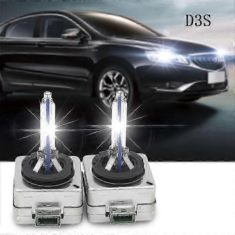 HID headlight bulbs 2x D3S 35W for car low/high beam replacement
