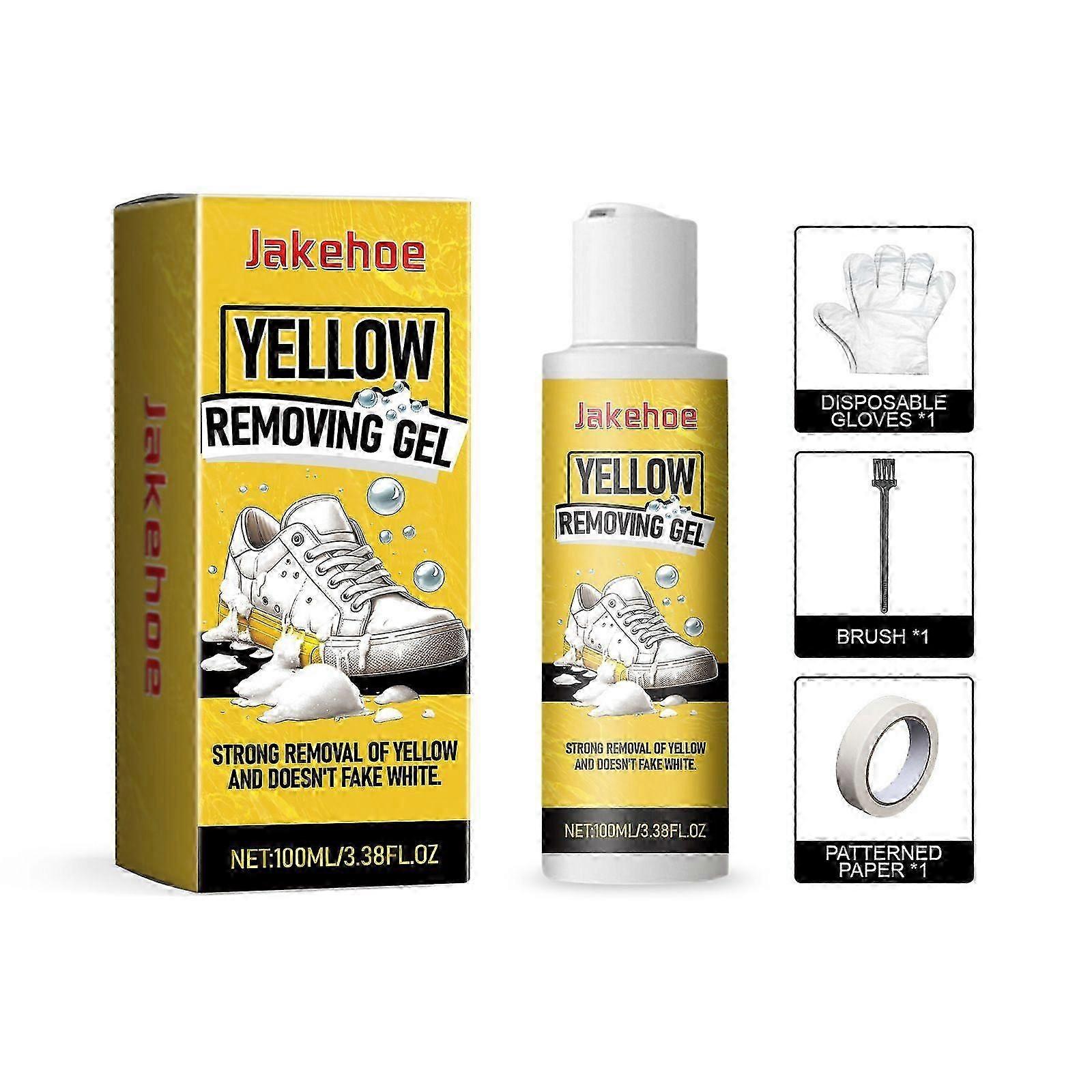 White Shoe Cleaner Powerful Stain Removal, White Shoe Anti-yellowing Gel No Wash 100ml Set