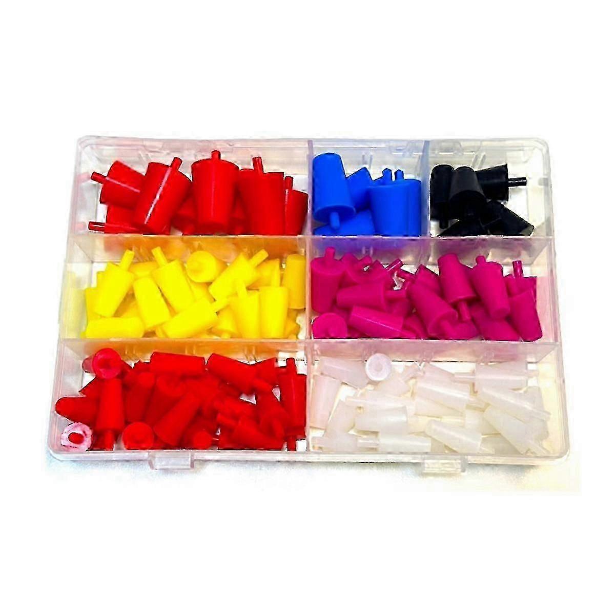 100pcs Silicone Rubber Tapered Plug Assortment Kits For Masking Off Holes During Powder Coating, Pa