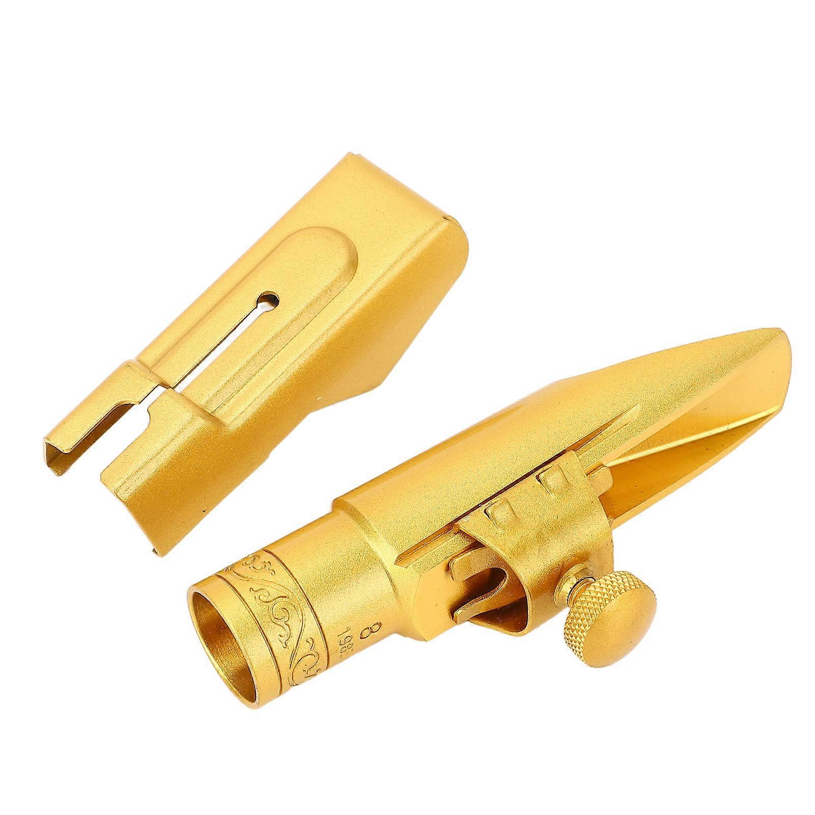 8C en laiton plaqué or Embouchure de saxophone alto mi bémol de remplacement