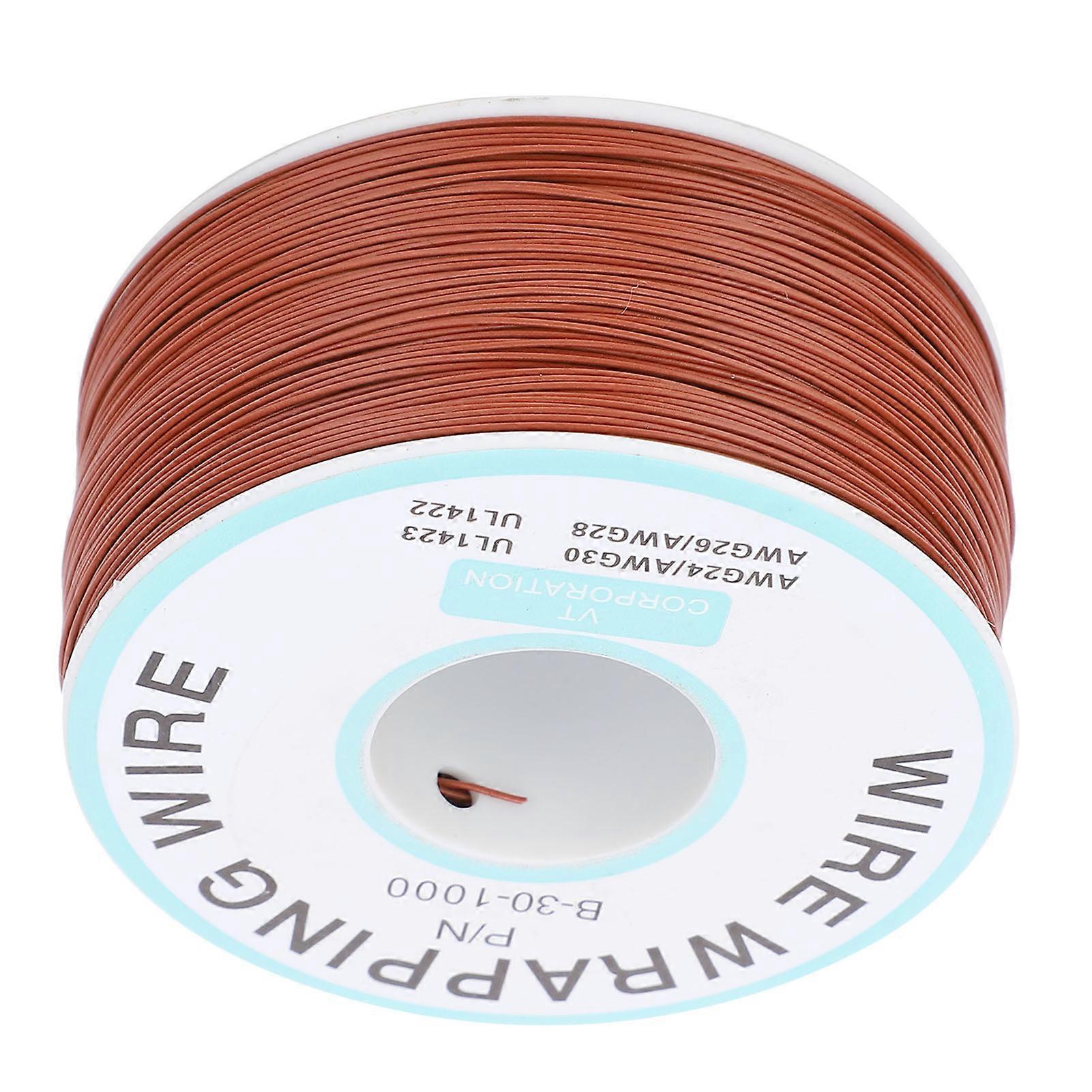 Copper Wire Tinned Single Core 0.25mm Brown High Temp 105℃