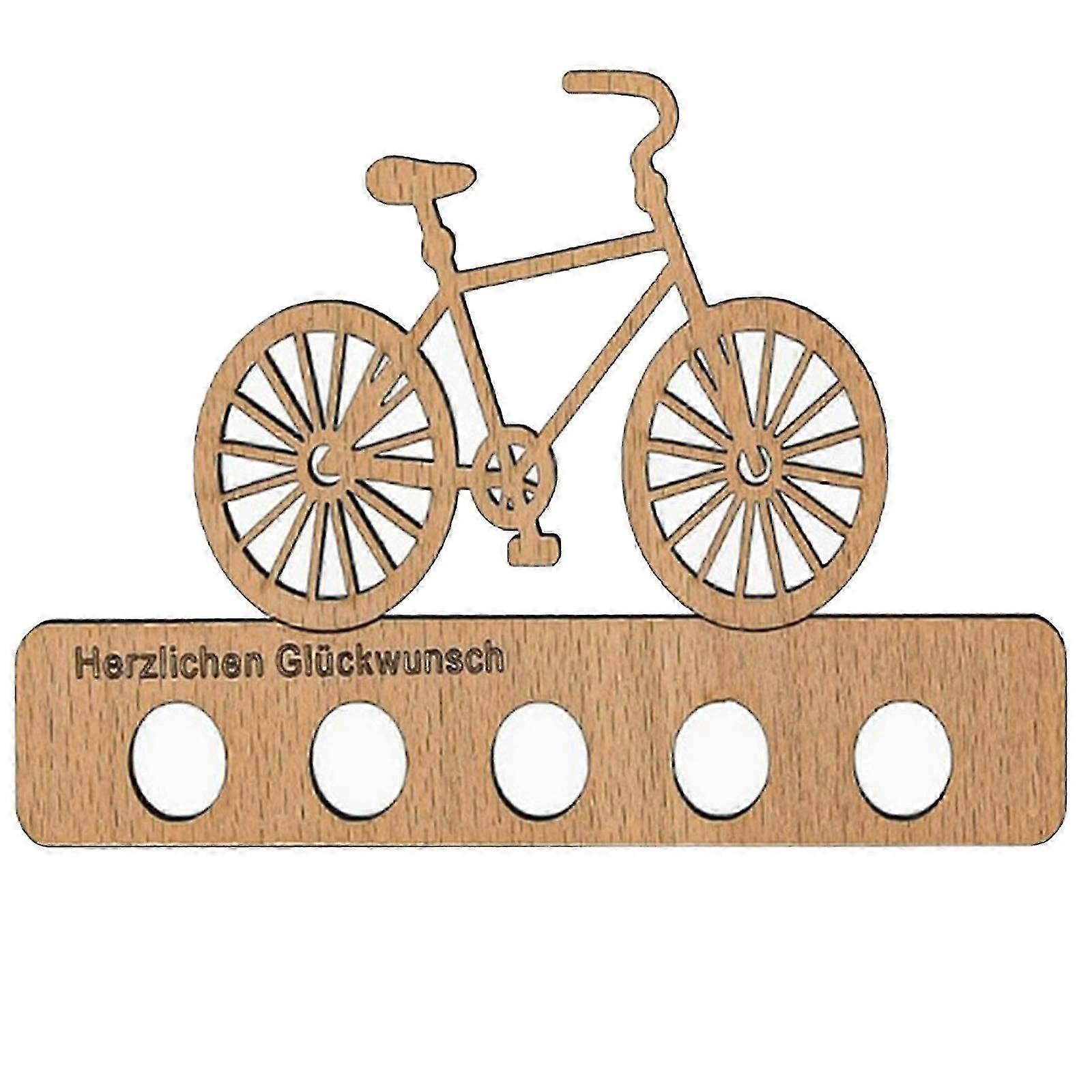 unique wooden money gift for cyclists