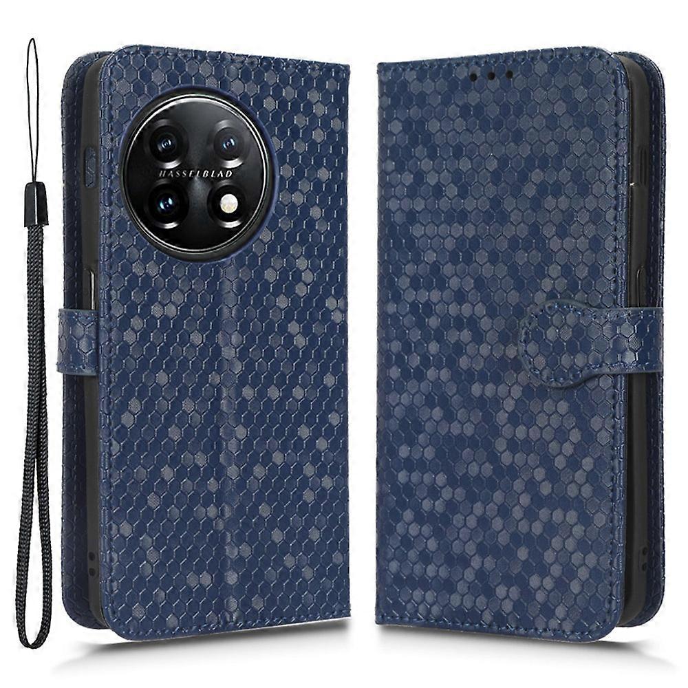 Phone Shell Case for OnePlus 11 5G,Imprinted Dot Pattern Wallet Stand PU Leather Shockproof Cover