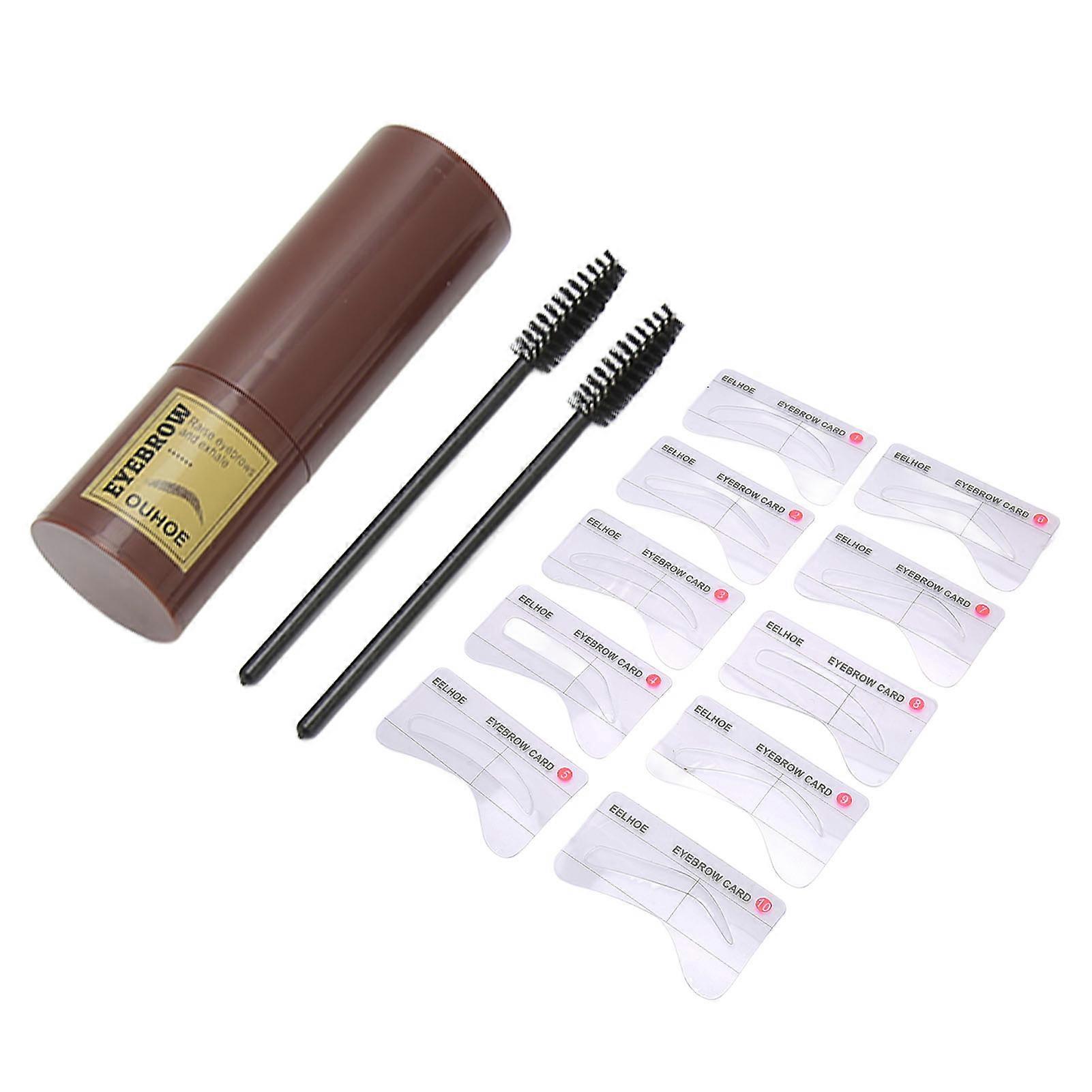Ensemble de bâtonnets de poudre pour sourcils, portable, noir foncé, remplissage des sourcils, poudre de 1,8 g, réparation de la ligne des cheveux.