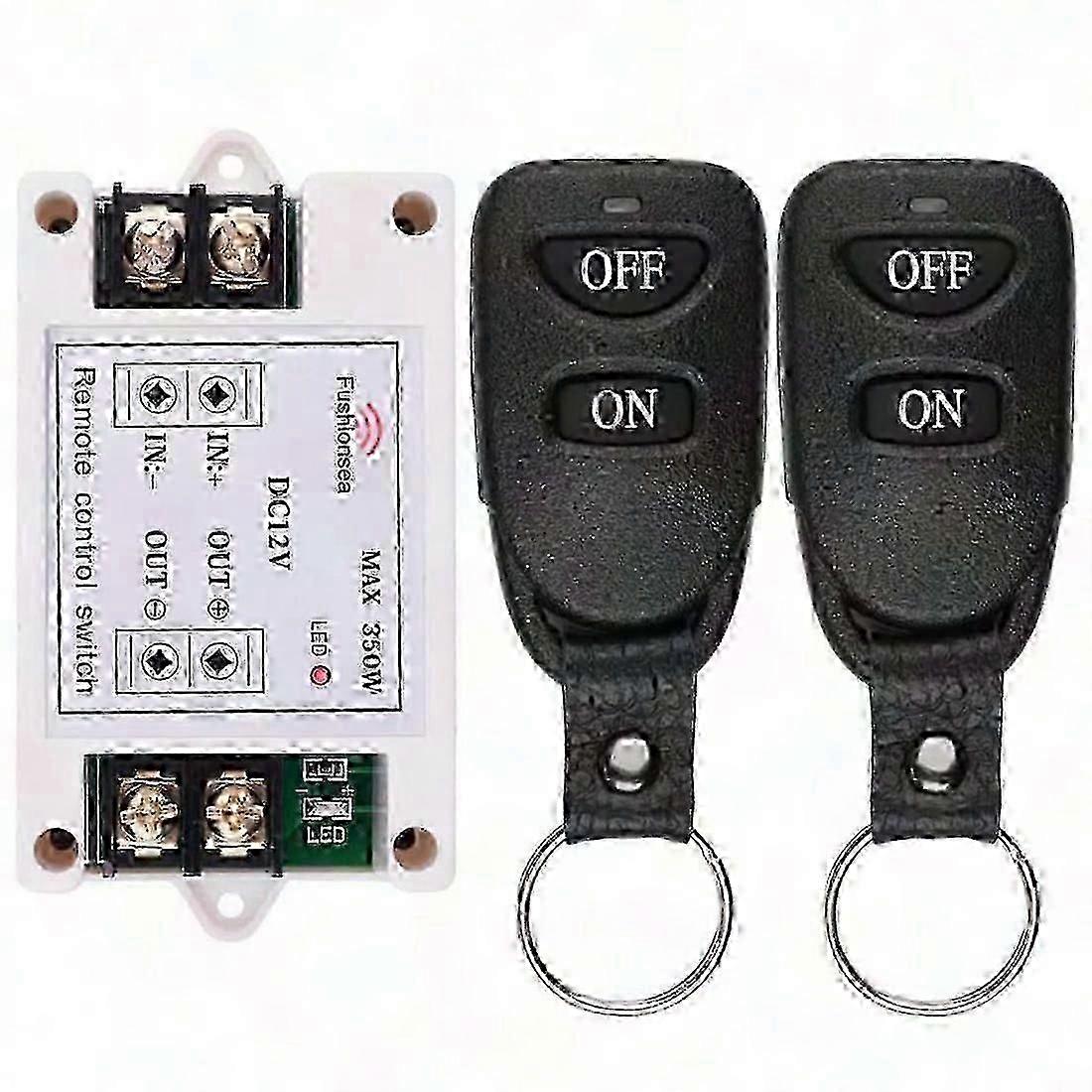 DC 12V 40A Relay Remote Control Switch, 1CH 433Mhz Wireless Remote for Water Pump Controller and More2