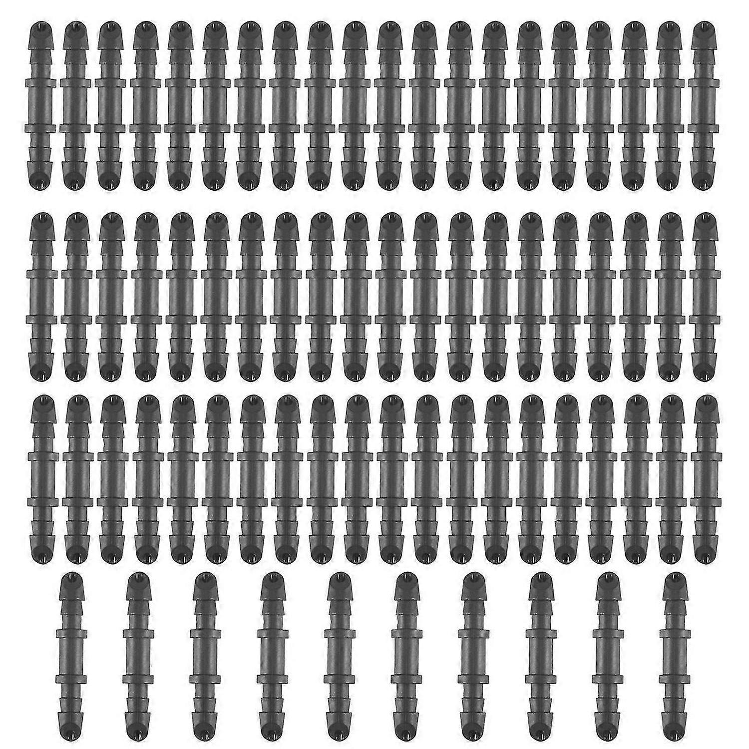 70 Pack Drip Irrigation Universal 1/4 inch Barbed Coupling Fitting