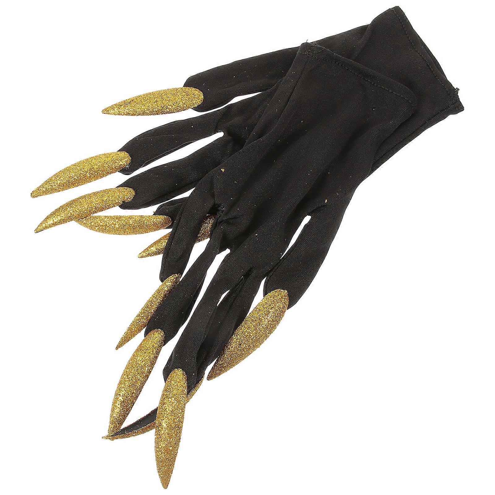 Halloween Costume Claw Gloves for Performance with 4Pairs of Ghost Gloves